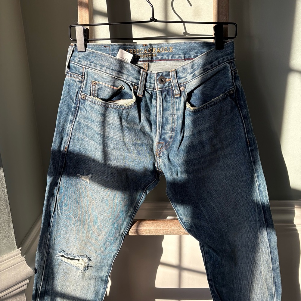 American Eagle Outfitters Slim Selvedge Jeans 1396 - Picture 11 of 12